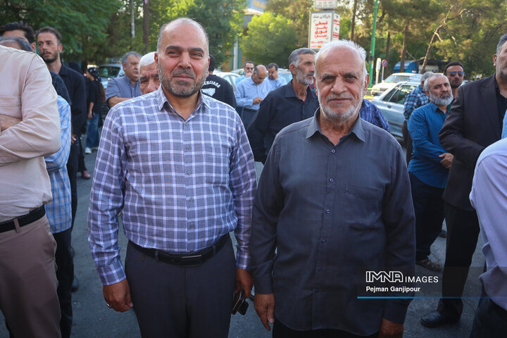 مراسم تشییع شهیدان «مصطفی امینی» و «عبدالحسین شیخ‌کوپائی»