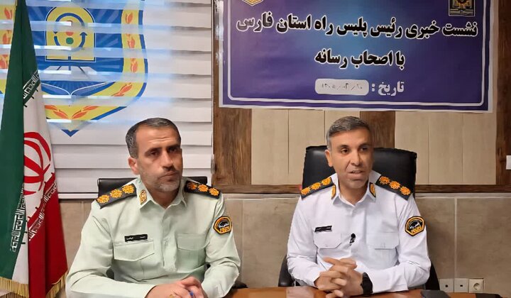 کاهش تصادفات فوتی در فارس/ ۶۰ درصد سوانح جاده‌ای ناشی از برخورد رخ‌به‌رخ است