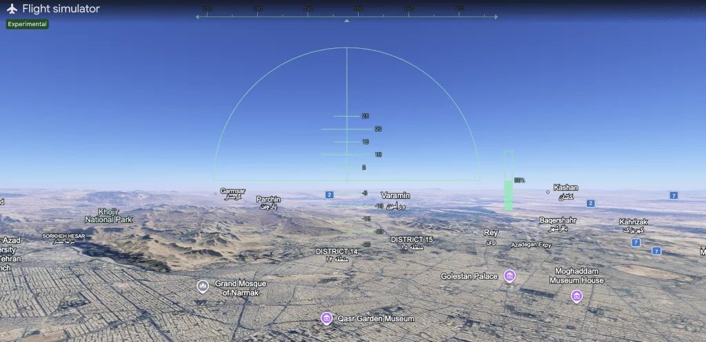 شبیهساز پرواز Google Earth در مرورگر؛ تجربه خلبانی مجازی