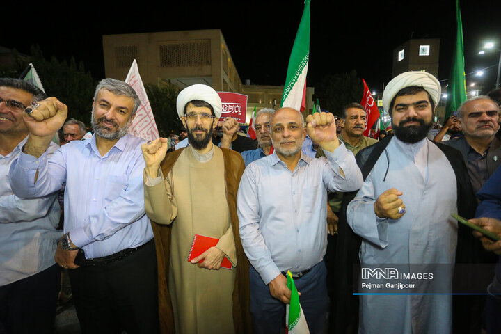 تجمع مردمی مطالبه شروط رهبری در مذاکرات - اصفهان