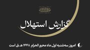 ستاد استهلال دفتر رهبر انقلاب: امروز اول ماه محرم‌ است