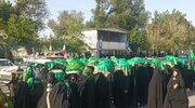 فیلم| ورود کاروان نمادین امام حسین (ع) در چادگان