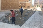 پیشرفت ۷۵ درصدی عملیات عمرانی محوطه فرهنگسرای شهید کشوری اصفهان