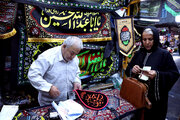 سیاه‌پوشی شهر؛ روایت بازار پرچم در همدان