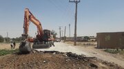 عملیات ساماندهی خیابان ام‌البنین دهنو منطقه ۲ اصفهان از سر گرفته شد
