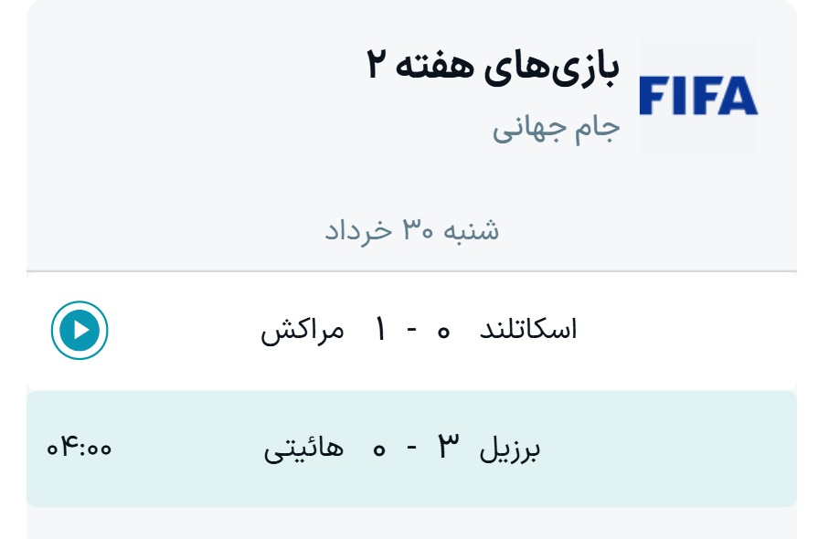 جدول بازیهای جام جهانی ۲۰۲۶ (گروه C)
