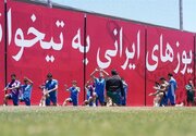 برگزاری آخرین تمرین تیم ملی پیش از بازی با بلژیک