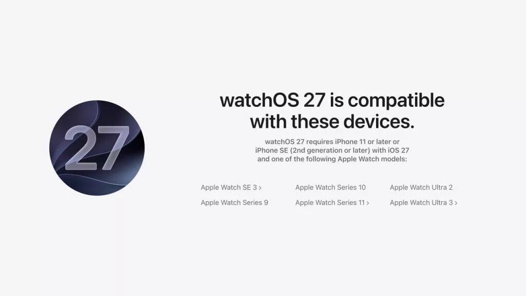 دلیل حذف اپل واچهای قدیمیتر از لیست دریافتکنندگان watchOS 27 اعلام شد