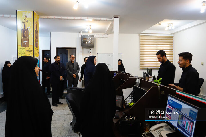 حضور معاون امنیتی انتظامی استانداری اصفهان در خبرگزاری ایمنا
