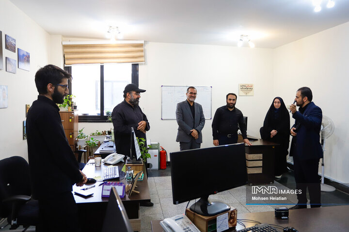 حضور معاون امنیتی انتظامی استانداری اصفهان در خبرگزاری ایمنا