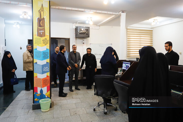 حضور معاون امنیتی انتظامی استانداری اصفهان در خبرگزاری ایمنا