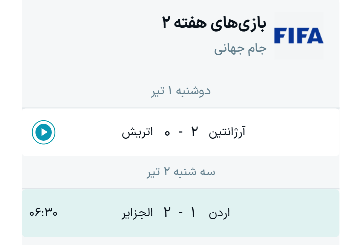 جدول نتایج بازی‌های گروه J جام جهانی ۲۰۲۶