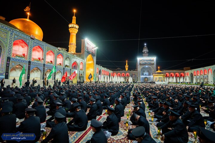 آئین شام غریبان امام حسین (ع) در حرم رضوی برگزار شد