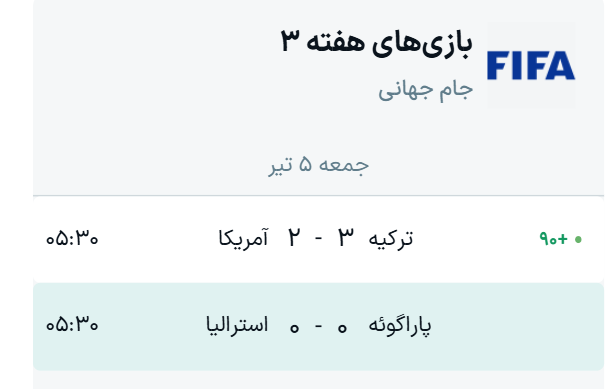 جدول نهایی گروه D جام جهانی ۲۰۲۶ + نتایج