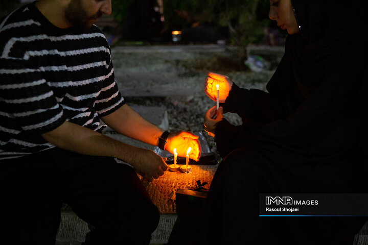 شام غریبان در گلستان شهدا