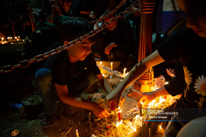 شام غریبان در گلستان شهدا