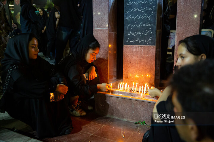 شام غریبان در گلستان شهدا