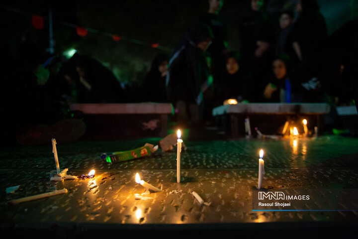شام غریبان در گلستان شهدا