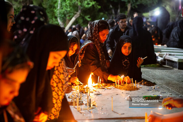 شام غریبان در گلستان شهدا