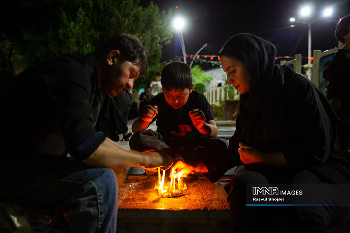 شام غریبان در گلستان شهدا
