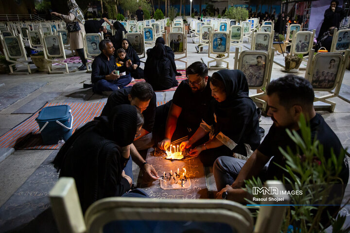 شام غریبان در گلستان شهدا