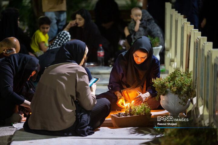 شام غریبان در گلستان شهدا