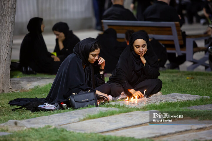 شام غریبان در گلستان شهدا