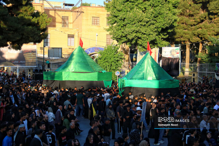 کرمانشاه در سوگ خیمه‌های سوخته کربلا