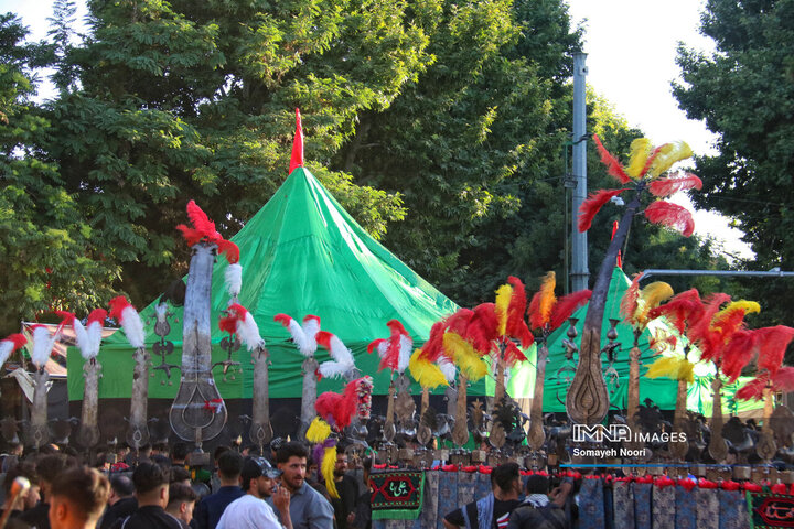 کرمانشاه در سوگ خیمه‌های سوخته کربلا