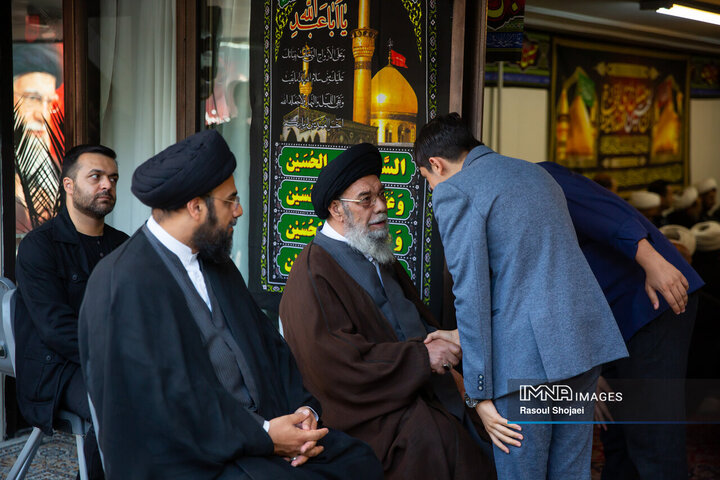 عزاداری محرم در دفتر آیت الله طباطبایی نژاد