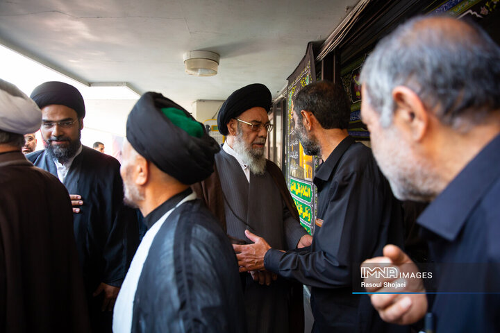 عزاداری محرم در دفتر آیت الله طباطبایی نژاد