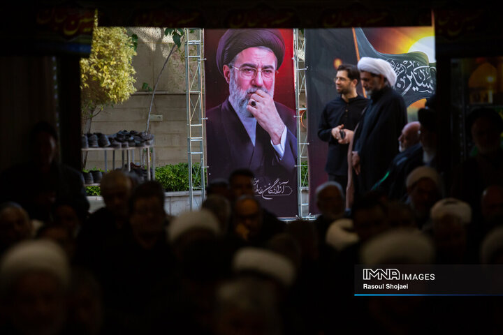 عزاداری محرم در دفتر آیت الله طباطبایی نژاد
