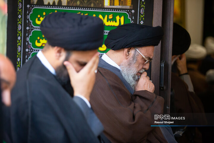 عزاداری محرم در دفتر آیت الله طباطبایی نژاد