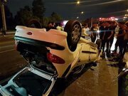واژگونی خودروی پژو ۲۰۶ در جاده تره‌بار اراک یک فوتی بر جای گذاشت
