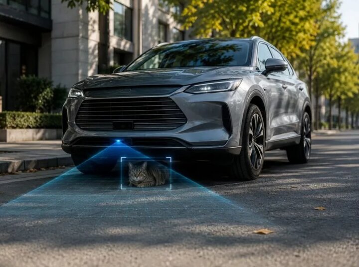 BYD سامانه هوشمند تشخیص موجودات زنده زیر خودرو را توسعه داد