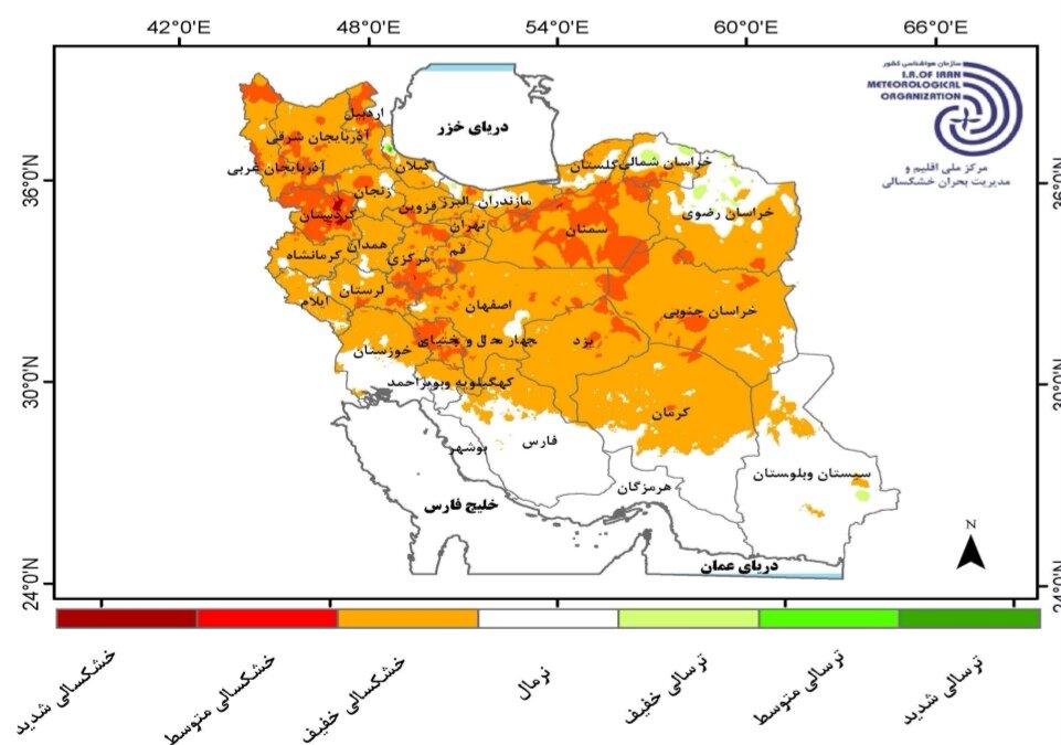 آخرین وضعیت بارش و خشکسالی کشور | کاهش ۳.۶ میلیمتری بارش در اردیبهشت
