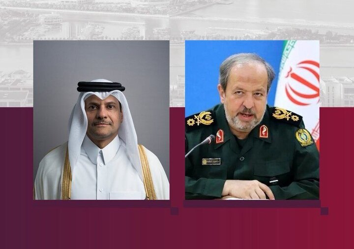 بررسی آخرین تحولات امنیتی منطقه در گفتوگوی تلفنی مقامات وزارت دفاع قطر و ایران