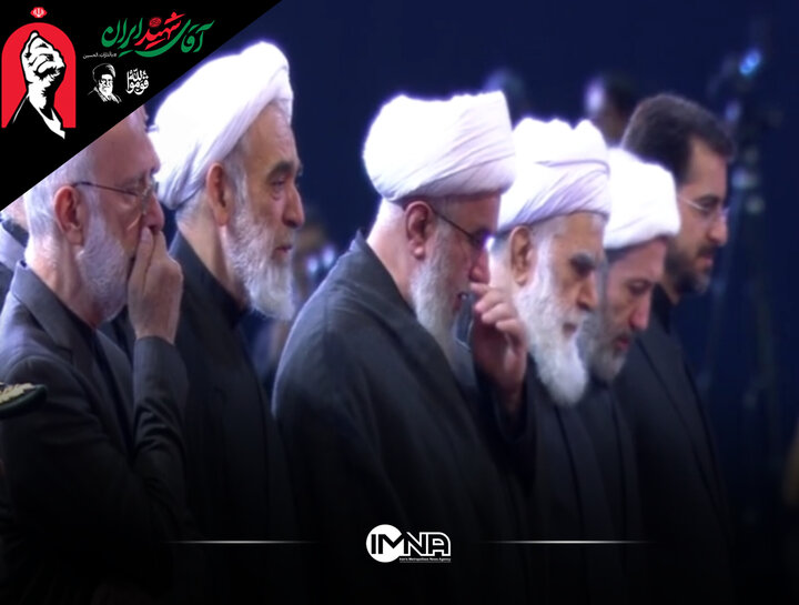 ادای احترام هیئتی از بیت معظم رهبر شهید انقلاب به پیکر مطهر امام شهید