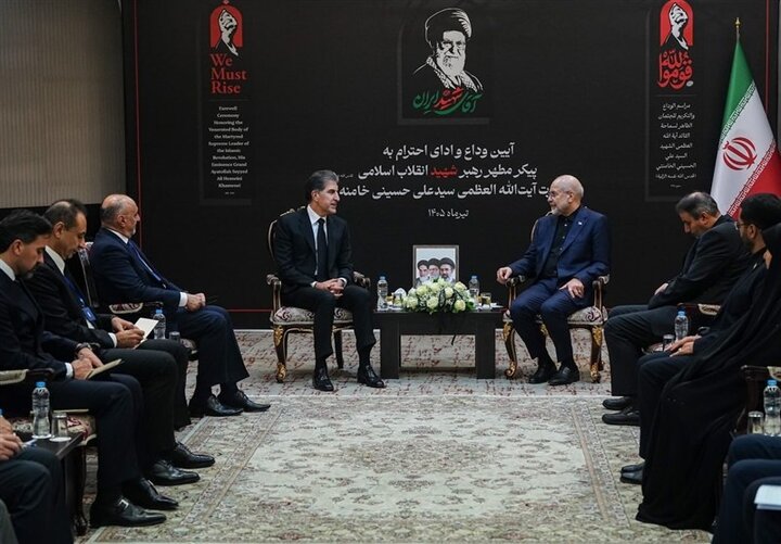 قالیباف با نیچروان بارزانی دیدار کرد