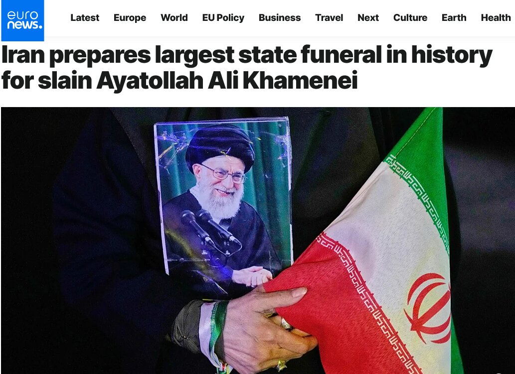 تشییع رهبر شهید از نگاه رسانه‌های جهان؛ نمایش وفاداری و اقتدار