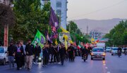 پیاده‌روی حماسی دانشجویان البرز از کرج تا تهران برای وداع با «قائد امت»