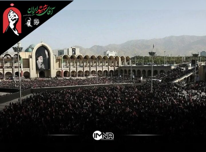 شعر حنیف طاهری در مصلای تهران؛ «ملت ایران پسرت را تنها نخواهد گذاشت»