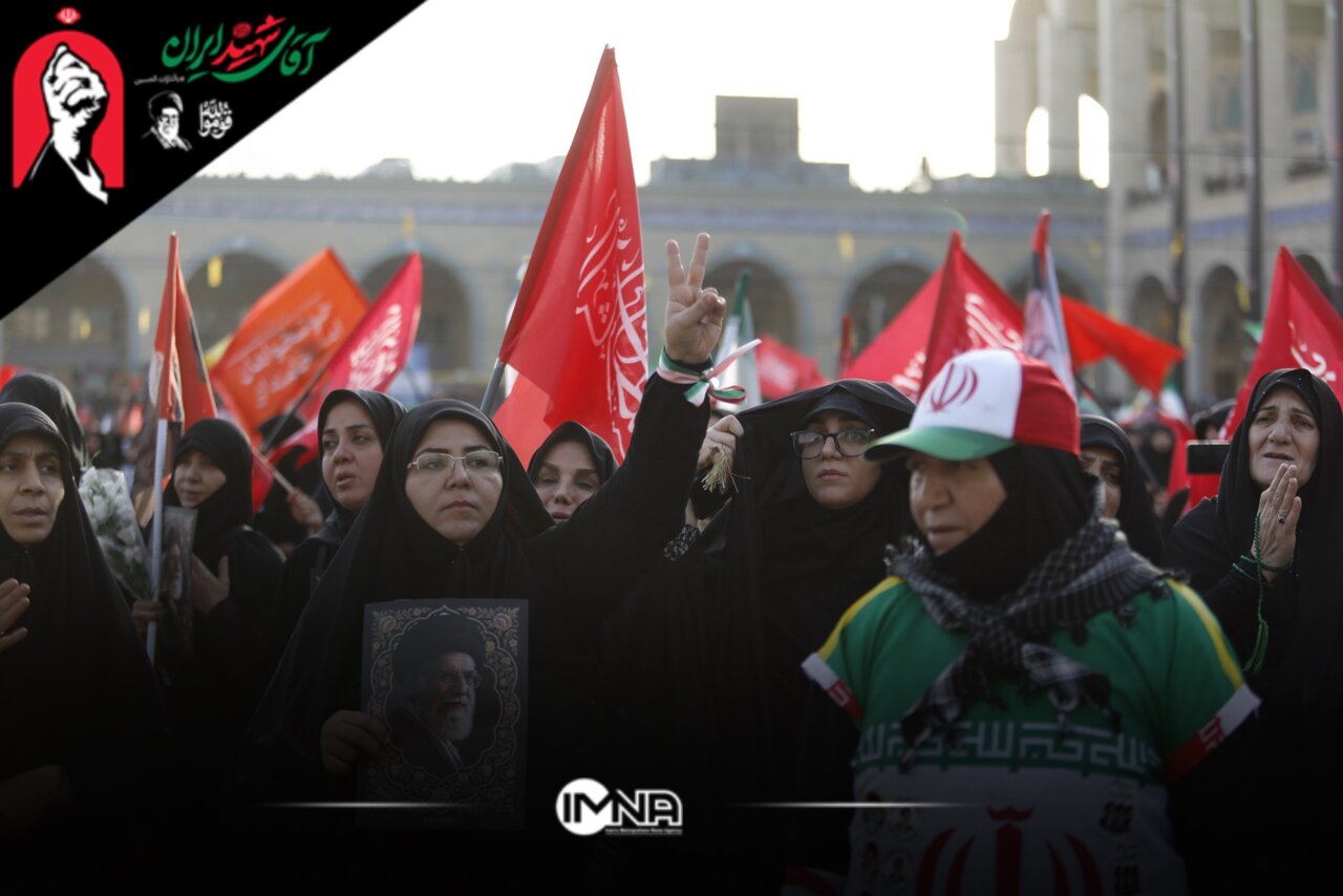 فریاد «انتقام، انتقام» در مصلای تهران؛ مطالبه خون‌خواهی رهبر شهید انقلاب