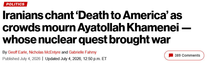 تشییع میلیونی رهبر انقلاب در کانون توجه رسانه‌های معتبر جهان