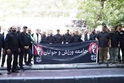 حضور اهالی ورزش در مراسم تشییع رهبر شهید انقلاب