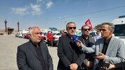 اعزام کاروان بزرگ خدمت خراسان جنوبی به مشهد؛ بیش از ۱۰۰ دستگاه ماشین‌آلات در خدمت زائران