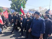 حضور وزیر میراث فرهنگی،صنایع‌دستی و گردشگری در مراسم تشییع پیکر مطهر رهبر شهید انقلاب