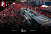 حضور سردار قاآنی در مراسم تشییع پیکر رهبر شهید
