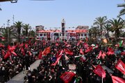 سوگواری جاماندگان از تشییع رهبر شهید در رشت