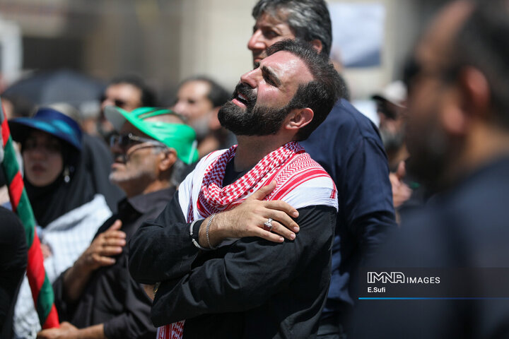 مراسم مردمی وداع با آقای شهید ایران